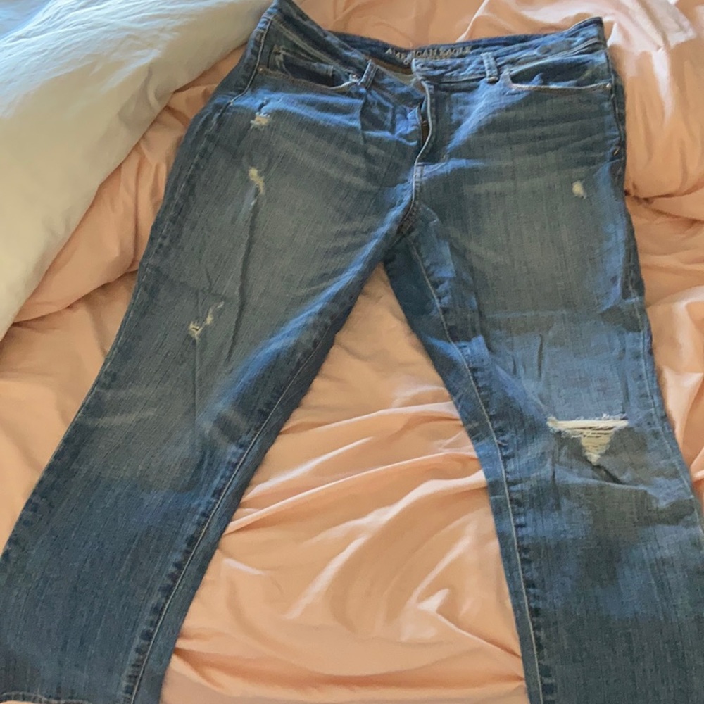American eagle skinny jeans size 14 short